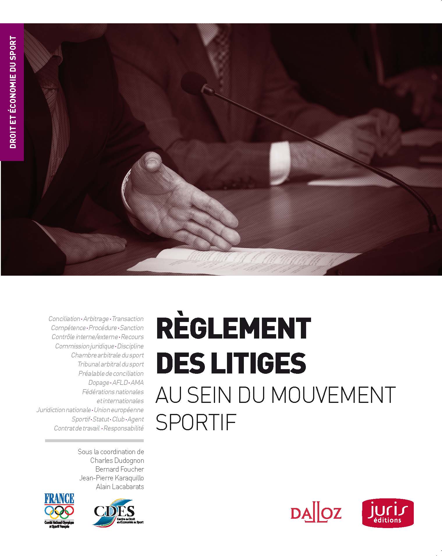 R Glement Des Litiges Au Sein Du Mouvement Sportif Juris Editions